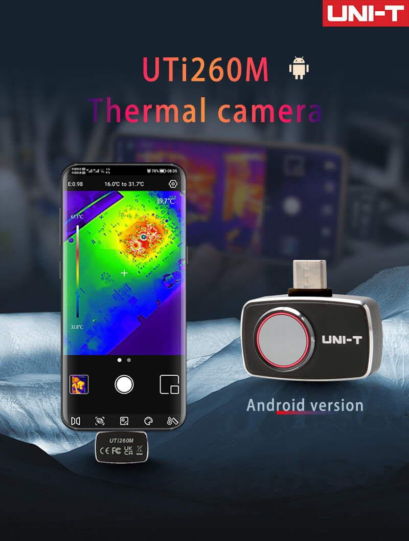 UNI-T UTi260M Mobiele Thermisc - Thermal Imaging Camera 256X192 recensie en prijs